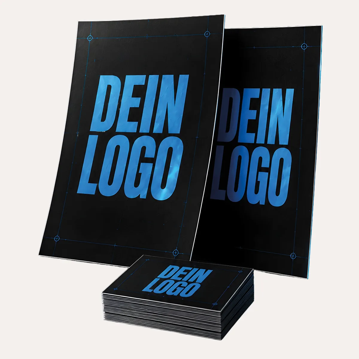Flyer, Plakate und Visitenkarten mit Logo – Druckmittel von PRINTIVE